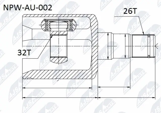 Joint Kit, drive shaft (NPW-AU-002)