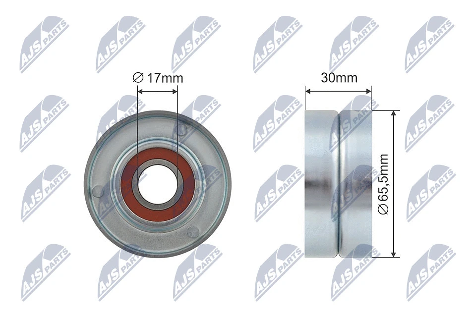 Tensioner Pulley, V-ribbed belt (RNK-CH-019)