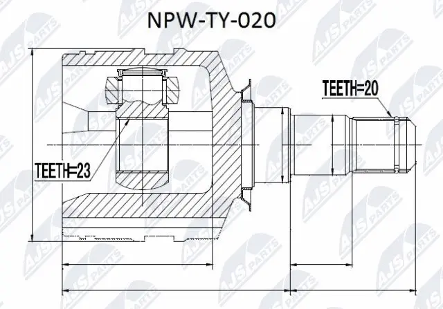 Joint Kit, drive shaft (NPW-TY-020)