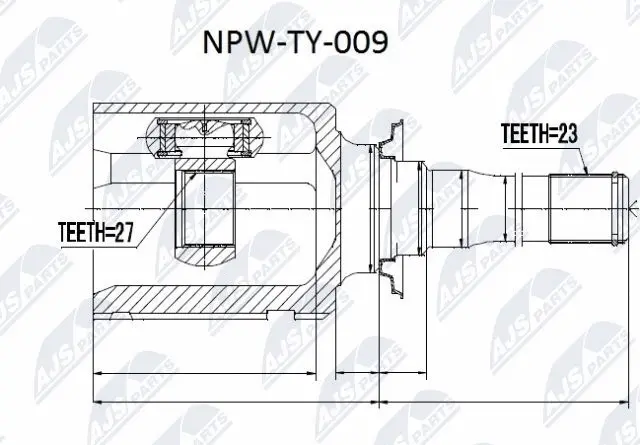 Joint Kit, drive shaft (NPW-TY-009)