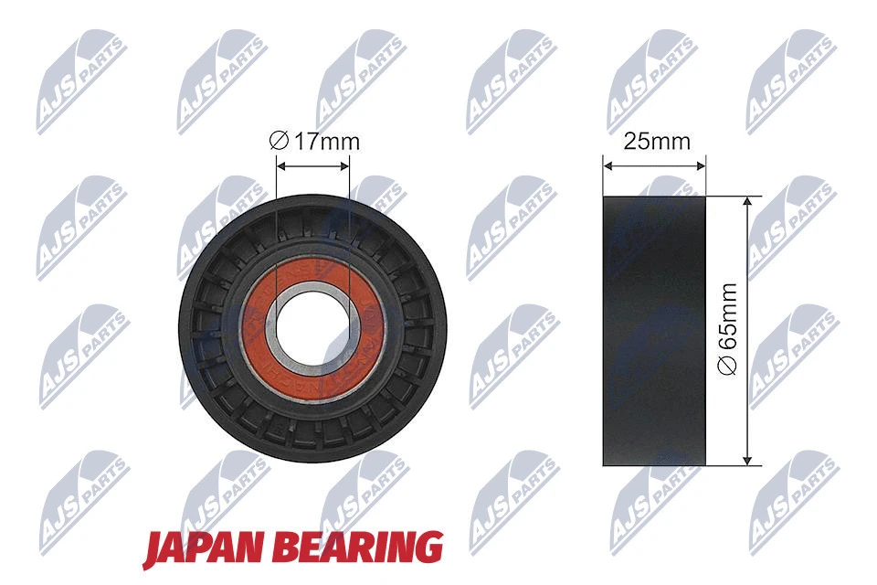 Tensioner Pulley, V-ribbed belt (RNK-CT-029)