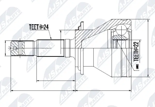 Joint Kit, drive shaft (NPZ-DA-013)
