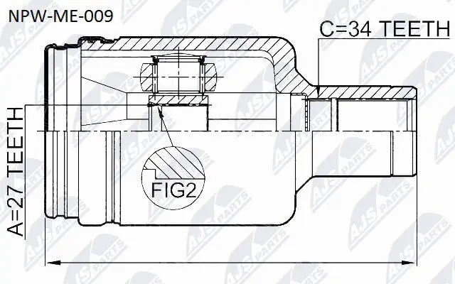 Joint Kit, drive shaft (NPW-ME-009)