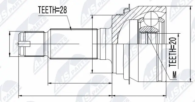 Joint Kit, drive shaft (NPZ-HD-047)