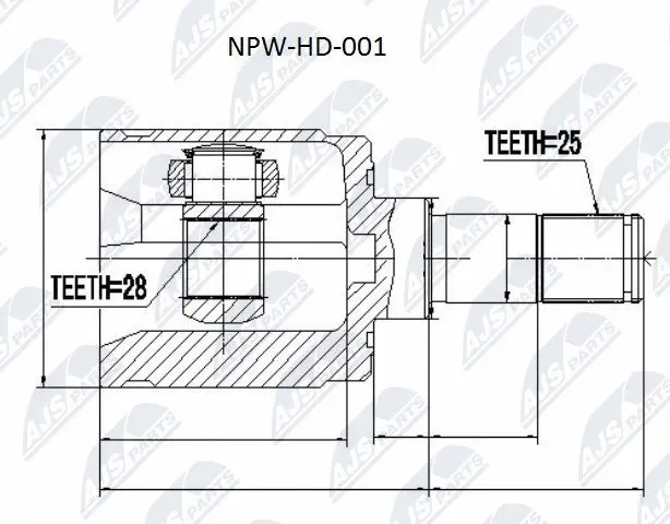 Joint Kit, drive shaft (NPW-HD-001)