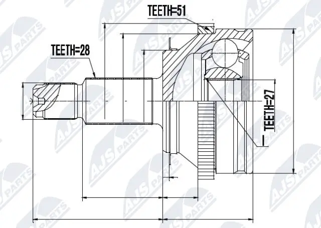 Joint Kit, drive shaft (NPZ-PL-018)