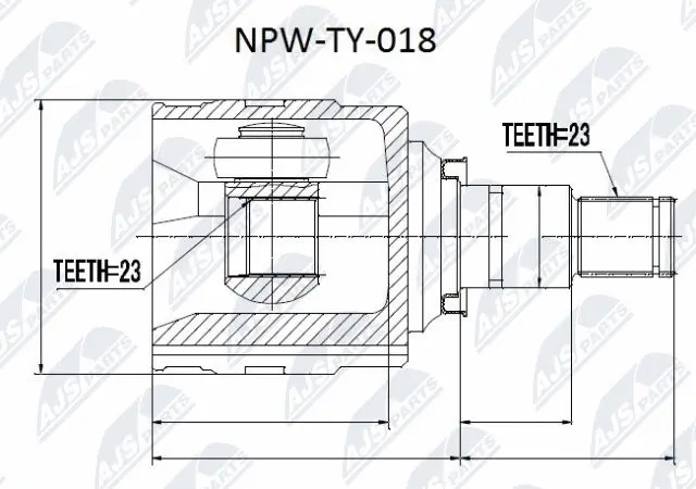 Joint Kit, drive shaft (NPW-TY-018)