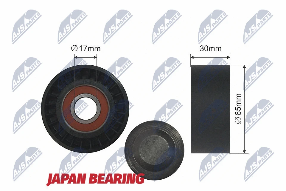 Tensioner Pulley, V-ribbed belt (RNK-FR-020)