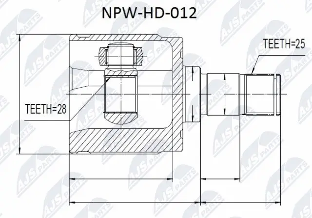 Joint Kit, drive shaft (NPW-HD-012)