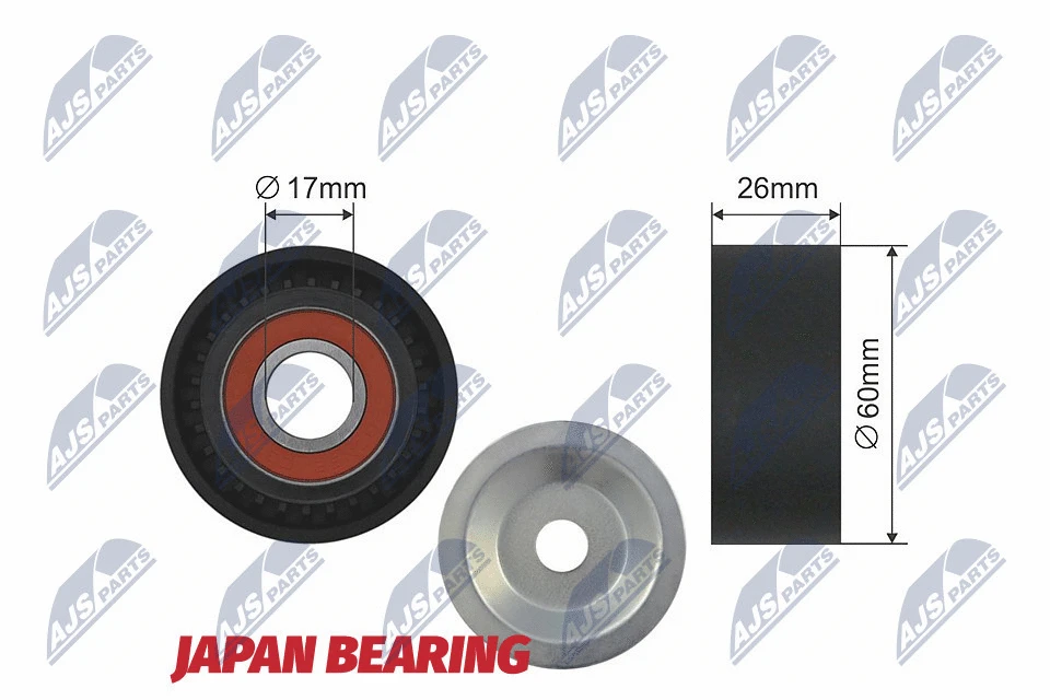 Tensioner Pulley, V-ribbed belt (RNK-BM-002A)