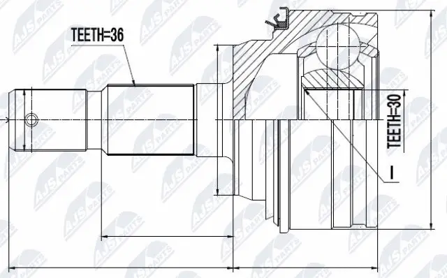Joint Kit, drive shaft (NPZ-TY-011)