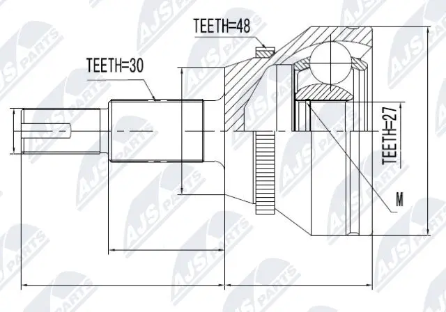 Joint Kit, drive shaft (NPZ-TY-091)