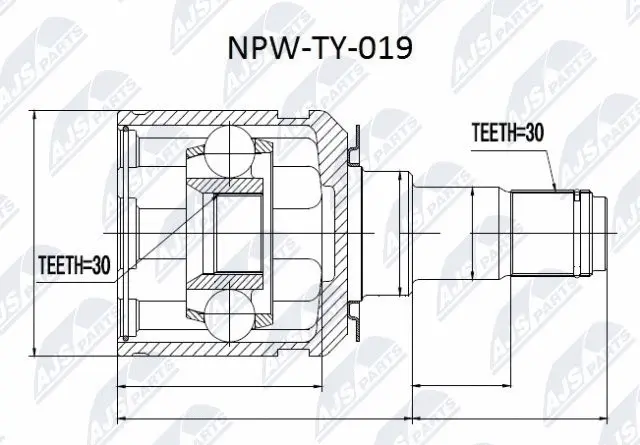 Joint Kit, drive shaft (NPW-TY-019)