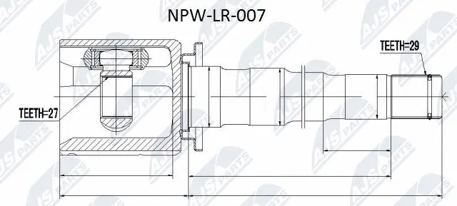 Joint Kit, drive shaft (NPW-LR-007)
