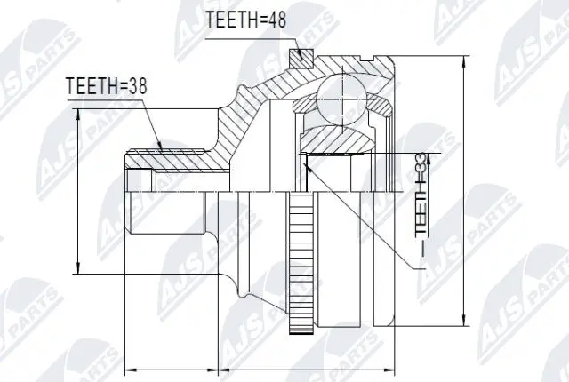 Joint Kit, drive shaft (NPZ-VW-006)