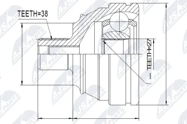 Joint Kit, drive shaft (NPZ-VW-009)