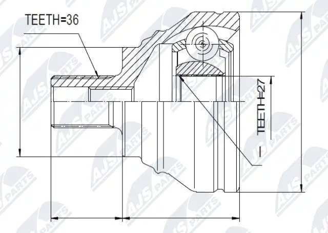 Joint Kit, drive shaft (NPZ-SK-009)