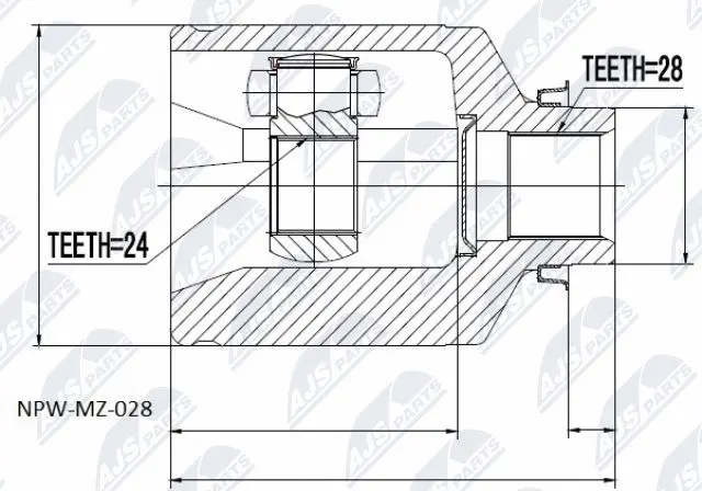 Joint Kit, drive shaft (NPW-MZ-028)