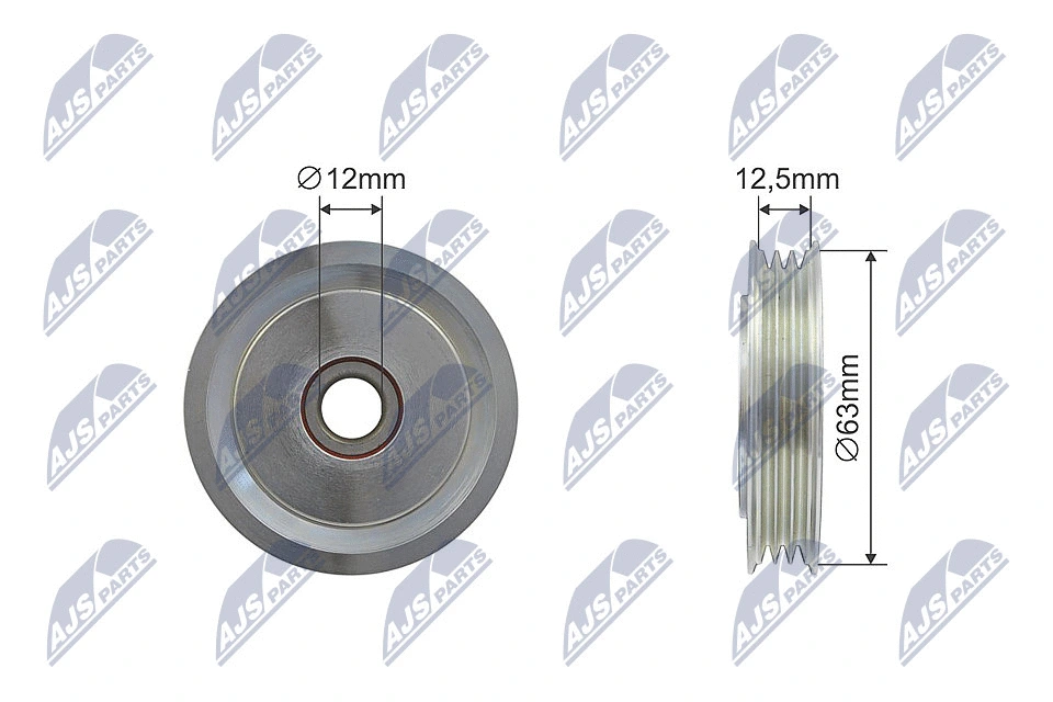 Deflection/Guide Pulley, V-ribbed belt (RNK-TY-034)