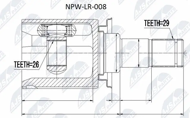Joint Kit, drive shaft (NPW-LR-008)