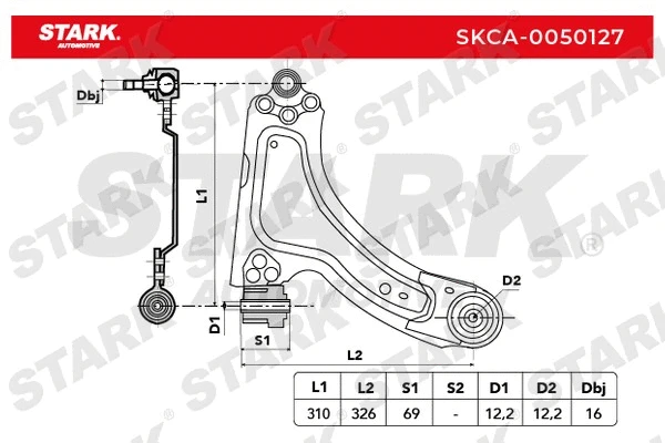 Control/Trailing Arm, wheel suspension
