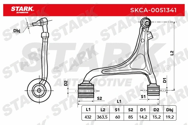 Control/Trailing Arm, wheel suspension