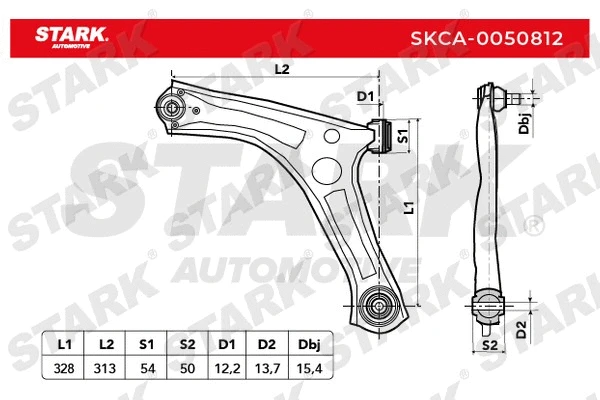 Control/Trailing Arm, wheel suspension (SKCA-0050812)