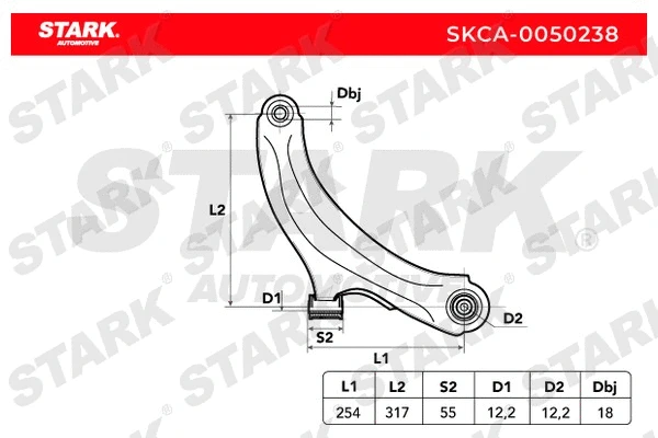 Control/Trailing Arm, wheel suspension