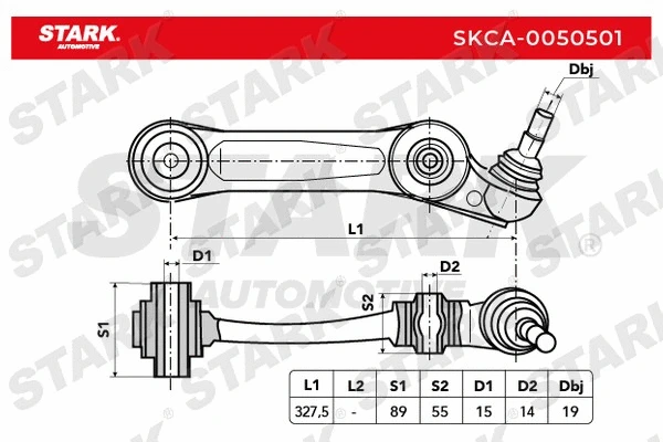 Control/Trailing Arm, wheel suspension