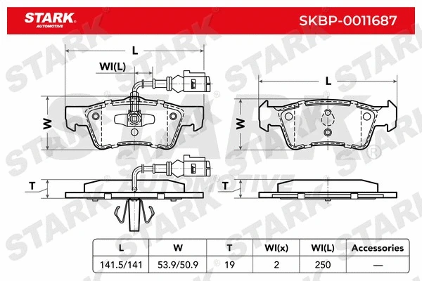 Brake Pad Set, disc brake