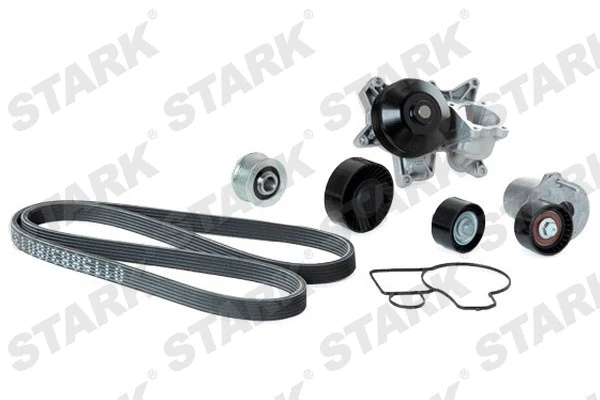 Water Pump + V-Ribbed Belt Kit