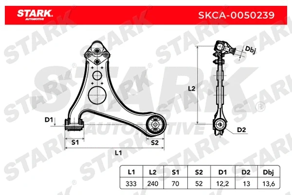 Control/Trailing Arm, wheel suspension