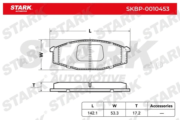 Brake Pad Set, disc brake (SKBP-0010453)