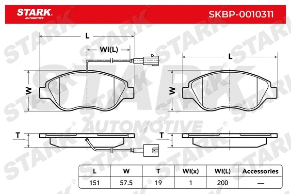 Brake Pad Set, disc brake