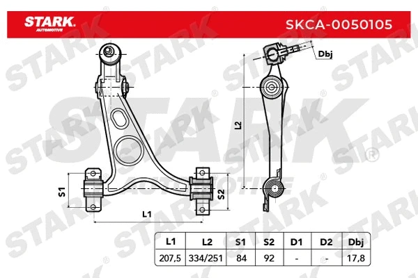 Control/Trailing Arm, wheel suspension