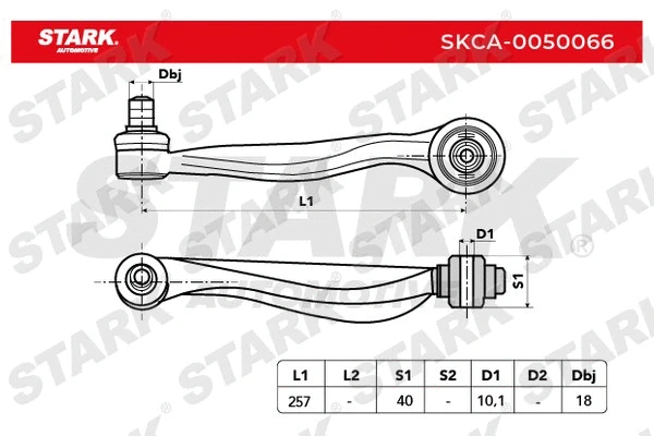 Control/Trailing Arm, wheel suspension