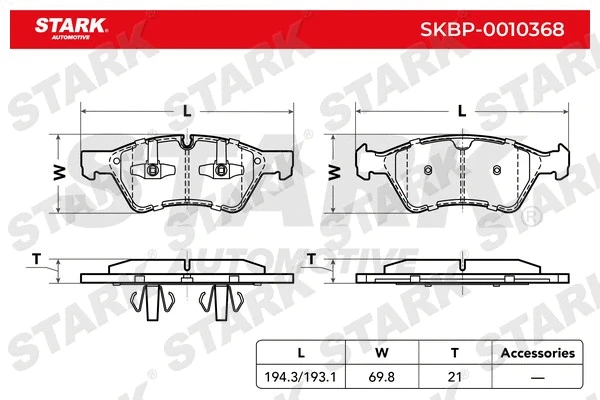 Brake Pad Set, disc brake