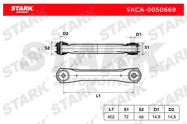 Control/Trailing Arm, wheel suspension (SKCA-0050669)