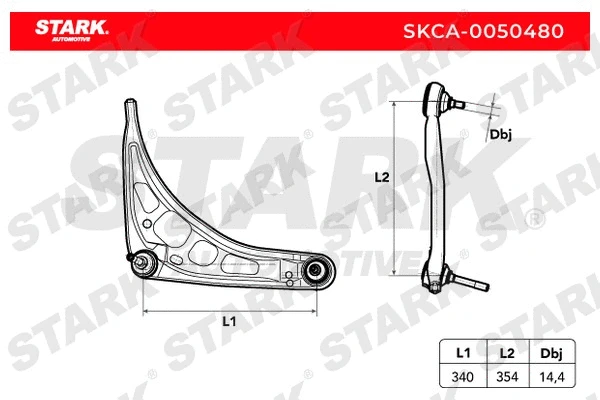 Control/Trailing Arm, wheel suspension