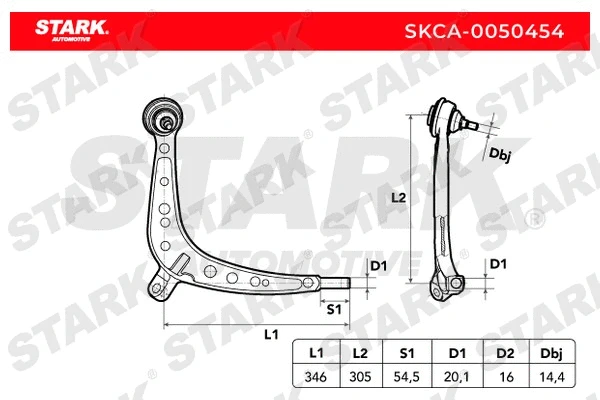 Control/Trailing Arm, wheel suspension
