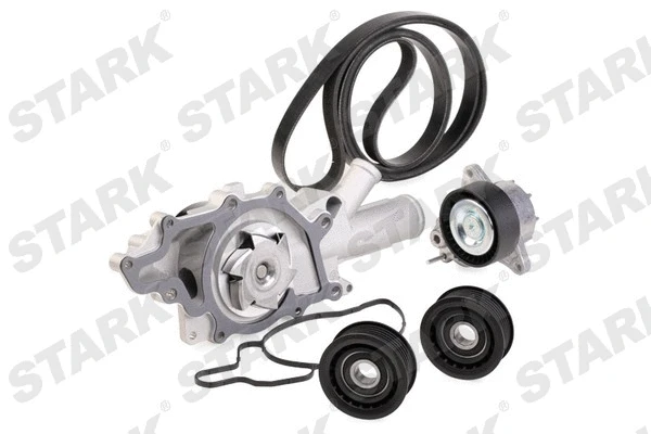 Water Pump + V-Ribbed Belt Kit