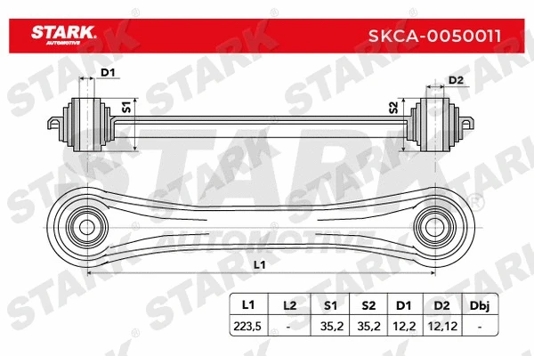 Control/Trailing Arm, wheel suspension