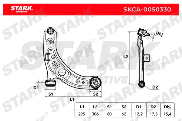 Control/Trailing Arm, wheel suspension
