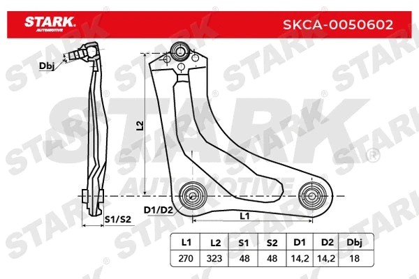 Control/Trailing Arm, wheel suspension