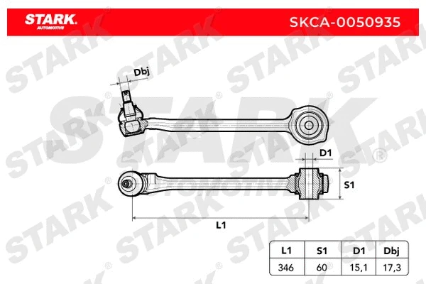 Control/Trailing Arm, wheel suspension (SKCA-0050935)