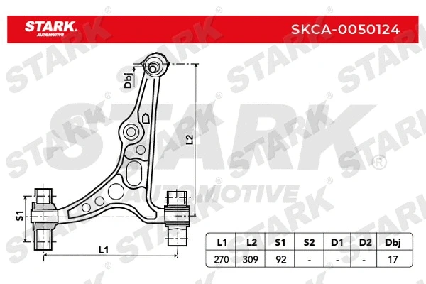 Control/Trailing Arm, wheel suspension
