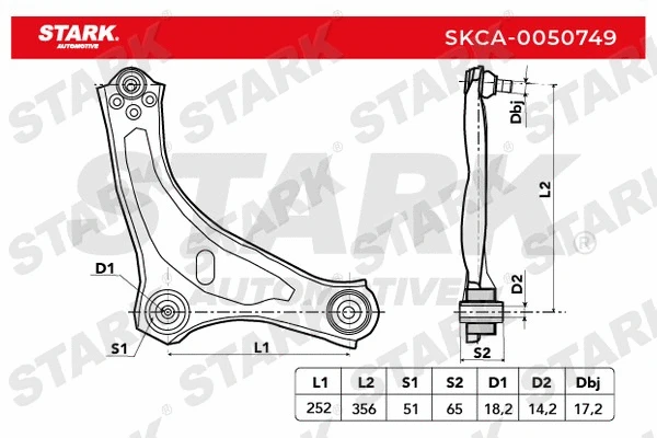 Control/Trailing Arm, wheel suspension