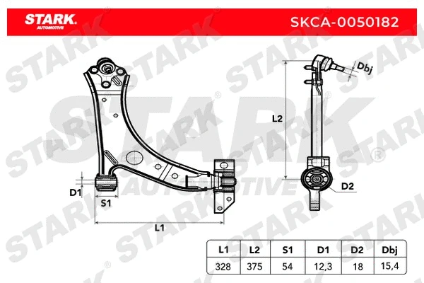 Control/Trailing Arm, wheel suspension