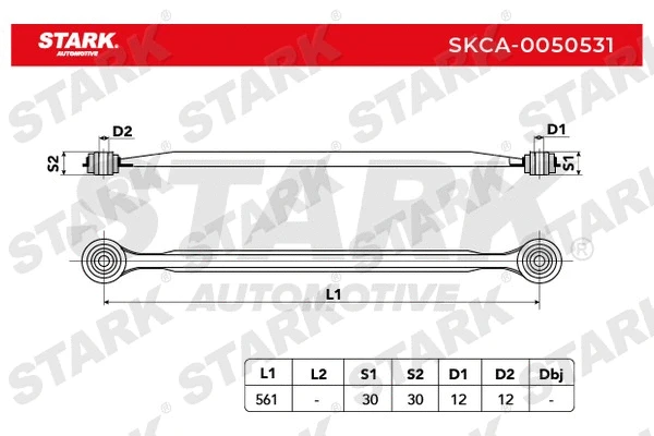 Control/Trailing Arm, wheel suspension