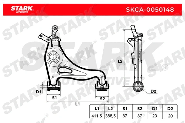 Control/Trailing Arm, wheel suspension